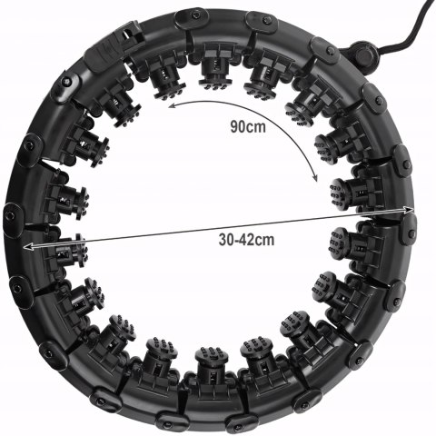 Hula Hop z masażerem i obciążnikiem Trizand 25208 – odchudzanie i masaż Hula Hop z masażerem i obciążnikiem Trizand 25208 – odchudzanie i masaż