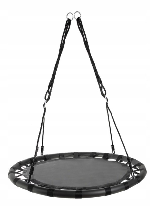 Huśtawka Ogrodowa Bocianie Gniazdo 100cm Czarna Wisząca XXL dla dzieci Huśtawka Ogrodowa Bocianie Gniazdo 100cm Czarna Wisząca XXL dla dzieci