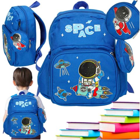 Plecak dla przedszkolaka szkolny dziecięcy astronauta 30x14x23cm Plecak dla przedszkolaka szkolny dziecięcy astronauta 30x14x23cm