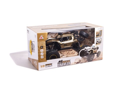 Samochód zdalnie sterowany 2,4GHz 1:8 51cm metal złoty Samochód zdalnie sterowany 2,4GHz 1:8 51cm metal złoty