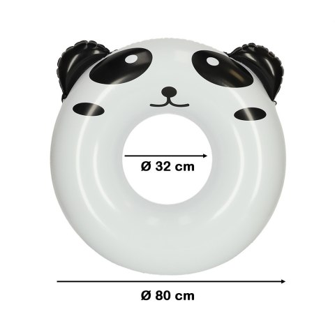 Kółko do pływania koło dmuchane kółko plażowe panda 80cm max 60kg